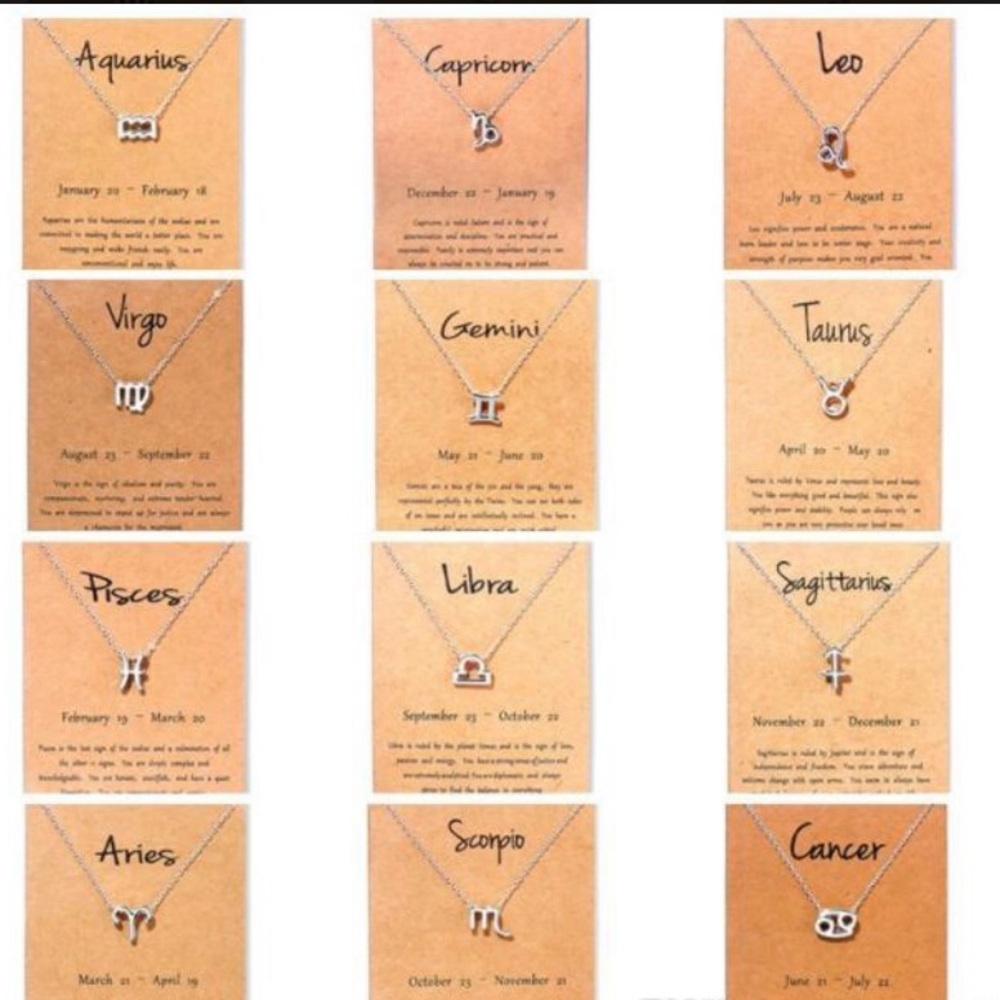 Zodiac Necklaces (Libra-Pisces)